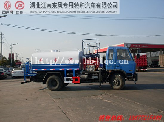 东风145升降平台洒水车